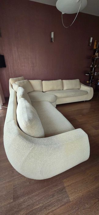 Диван Ъглов, Два Фотьойла и две табуретки Rolf Benz - Germany, Холна маса - Italy