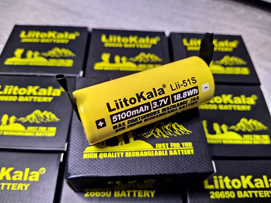 Acumulatori Liitokala Cu Lamela Lii-51S 26650 / 5100mAh / 20A