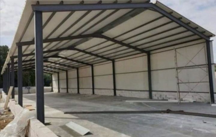 Vand hală metalică 10 m lățime 20 m lungime cu 4 m înălțime din profil