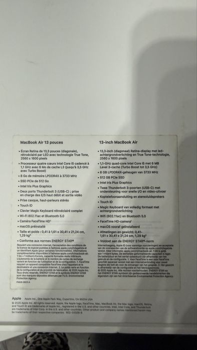 Vand macBook air 13 ,i5 ,modelA2179 folosit aproximativ 2 ore