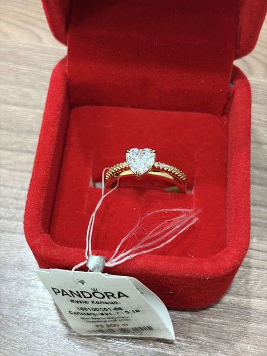 Кольцо с сердцем PANDORA