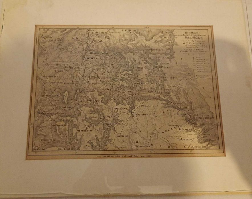 Harta veche germana din 1872, de colectie