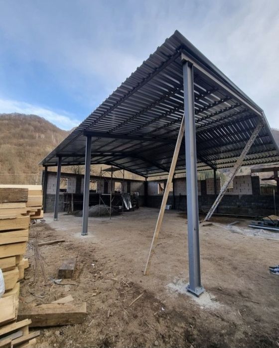 Vand structuri metalice acoperite cu tabla din teava sau profile