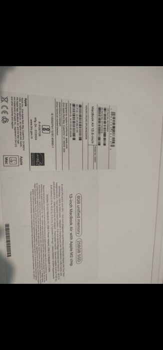 Macbook air 13 m2 8/256gb