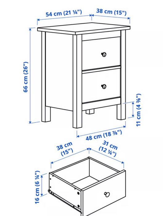 Прикроватные тумбы IKEA “”Hemnes”