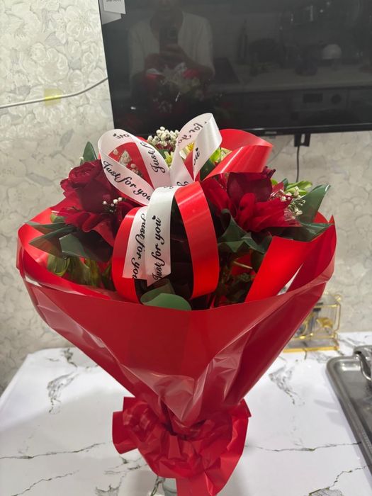 Цветы букет свежие 5к