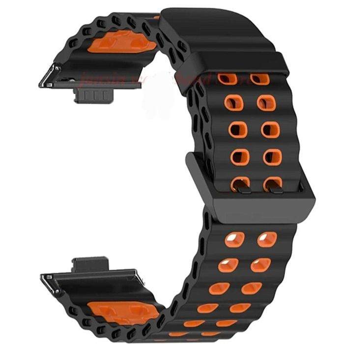 Huawei Watch Fit 3 4 4 Pro / MARINE Двуцветна силиконова каишка