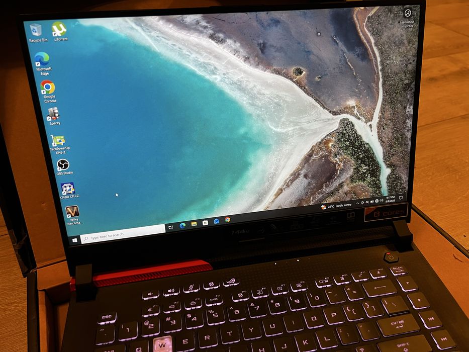 Laptop gaming ASUS ROG Strix G513IC Ryzen 7 4800H RTX3050 4gb 16gb Ram 144hz 512gb SSD