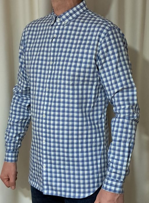 Мъжка риза каре Jack & Jones Premium Slim Fit, размер - L.