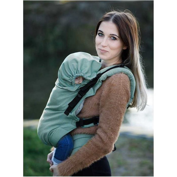 4+ месеца | Ергономична раница KinderHop MultiGrow - LittleHerringbone