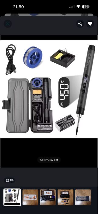 Letcon portabil pe baterii USB