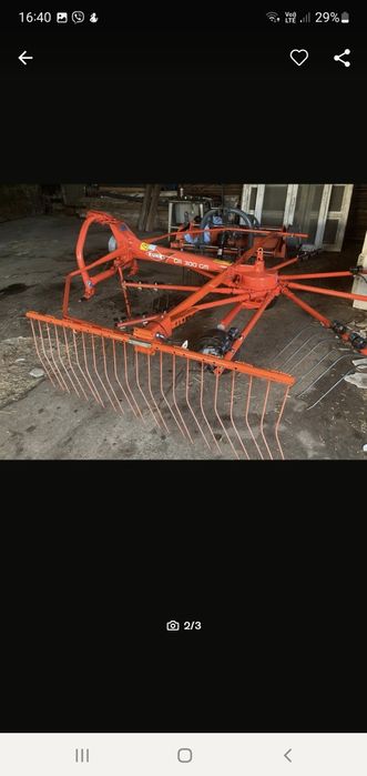 grebla grblatoare kuhn 2,5 sau 3m