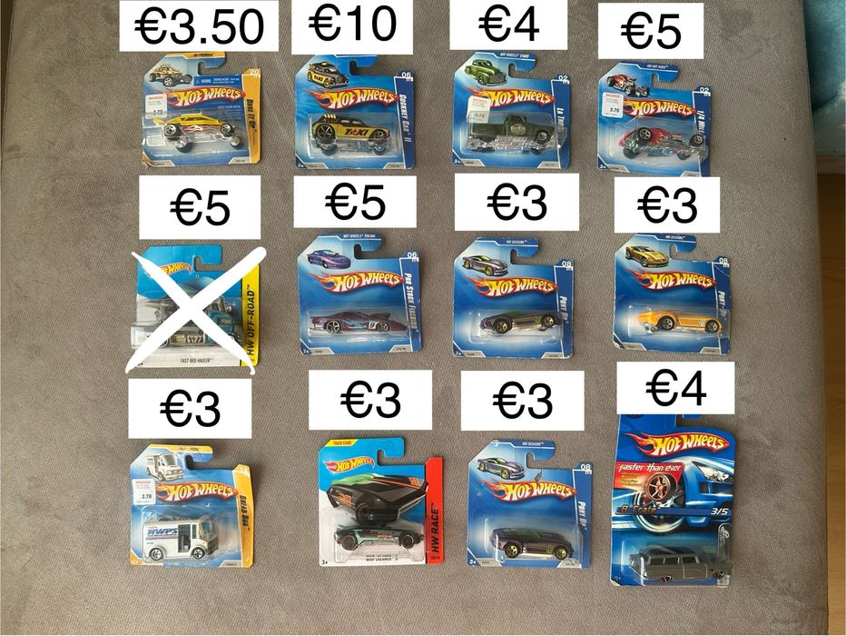 Hot Wheels колички - различни mainline/мейнлайн модели преди 2014