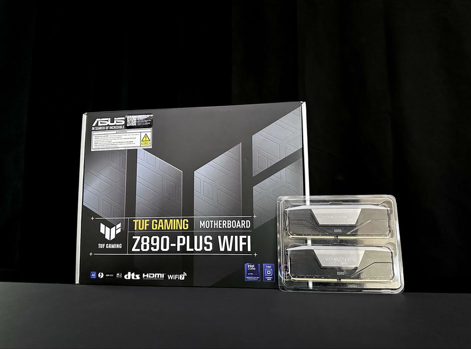 Corsair Vengaence RGB 96GB 2x48GB 6400MT/s cl32 + TUF Gaming Z890-Plus