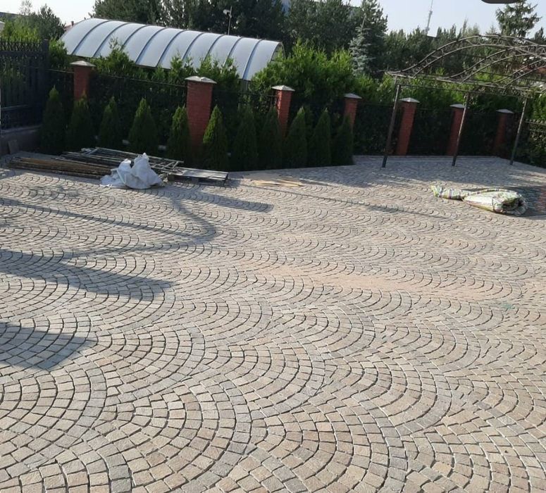 Укладка брусчатки