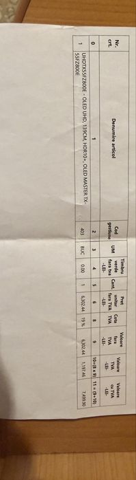Televizor Panasonic OLED UHD 139CM