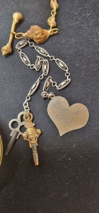 Скелетон джобен часовник френски 1790г.