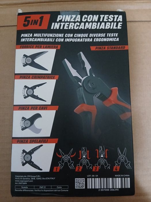 Clește multifuncțional cu 5 capete interschimbabile  Maxtro 25073894