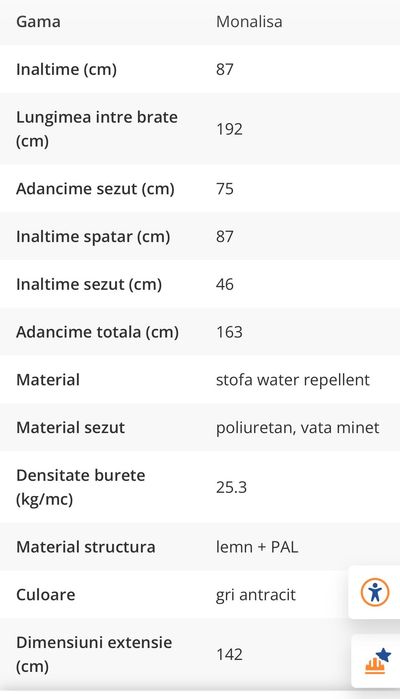 Canapea extensibila
