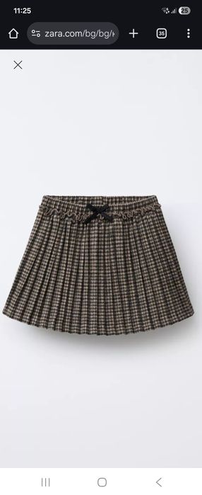 НОВА Детска Плисирана пола-панталон Zara 110