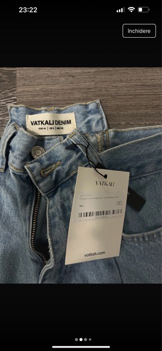 Blugi varkali denim