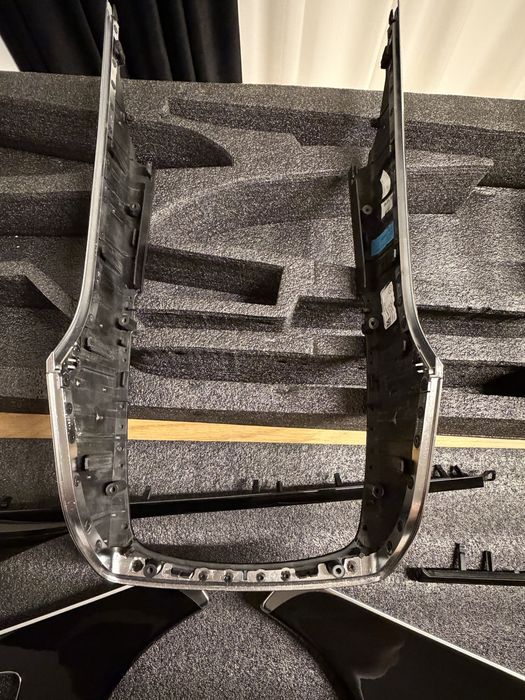 Set Complet Trimuri Interioare Audi A6 C7 (2011–2018) Black Piano / Piano Black Original – Cu Emblema Quattro