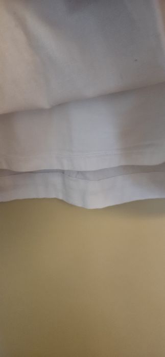 Бяла ленена рокля, S размер