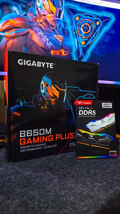 Новый Комплект Asus Prime RTX5060Ti 8G+Gigabyte B650+TeamGroup 2x8GBD5