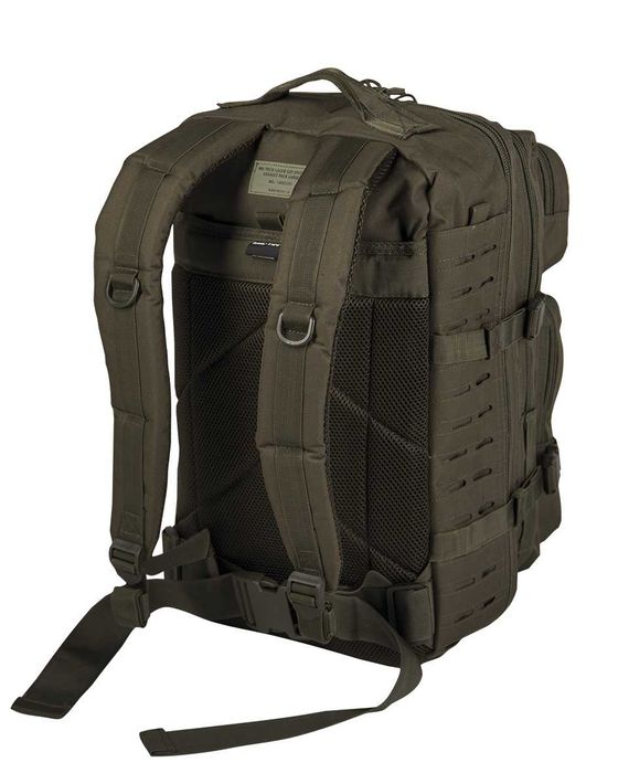 MIL-TEC Rucsac Laser Tag - Ghiozdan Rezistent Tactic Miltec pentru Vanatoare Pescuit Camping Munte Munca Armata - Marime 36 Litri Oliv - SKU 14002701