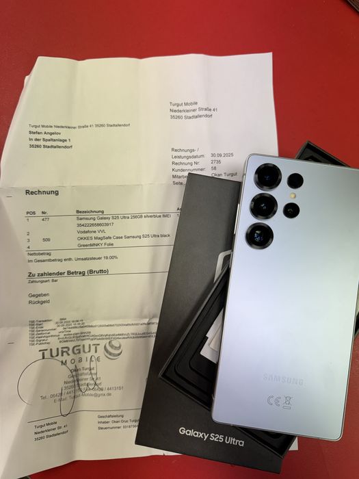 Samsung Galaxy S25 Ultra 256GB Silverblue