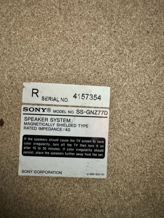 Динамики колонки sony