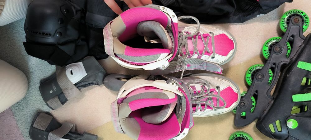 Комплект ролери Oxelo предпазители и конуси