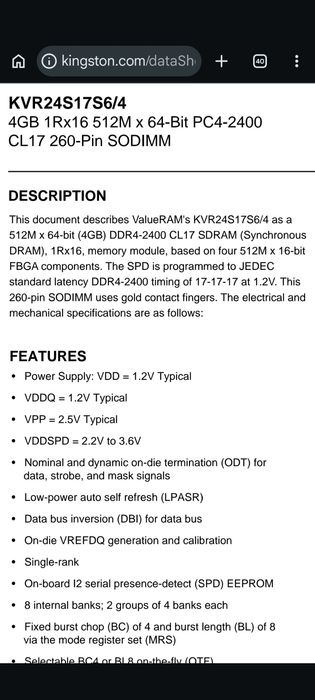 Vand Ram Kingston de 8gb si 4gb