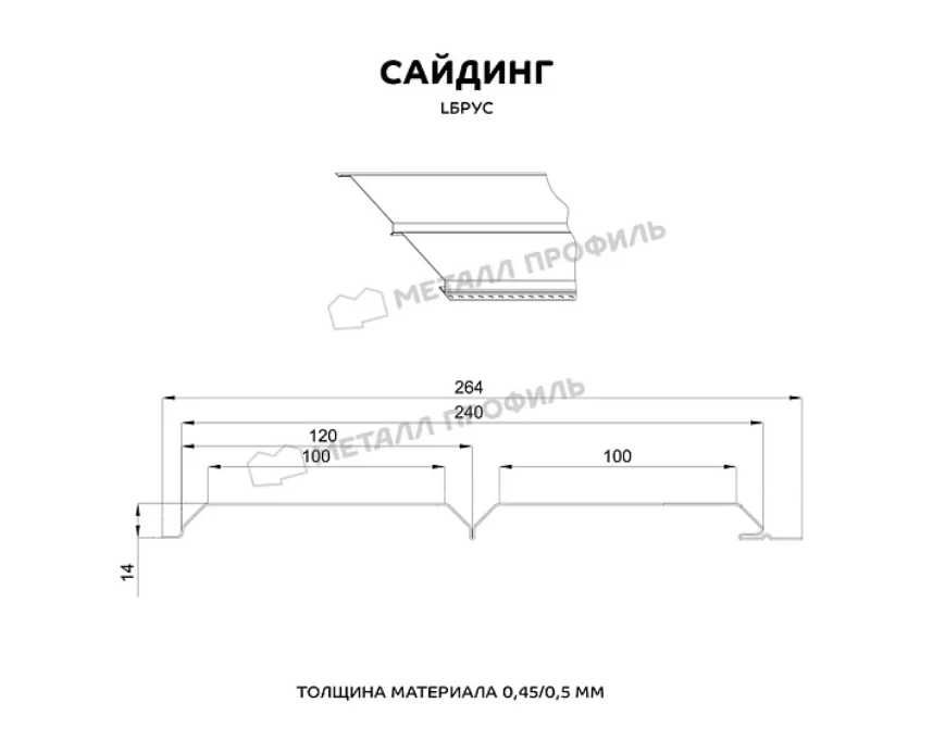 Сайдинг металлический, металлосайдинг от  METALL PROFIL