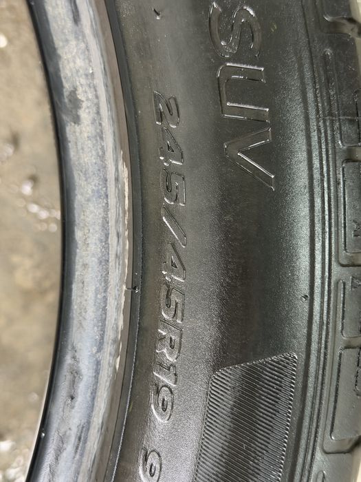 245/45/19 пара летние шины Hankook