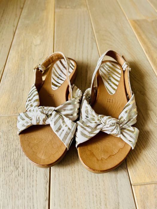 Нови женски кожени сандали СейнтОливър (38) и КафеНоар (39)