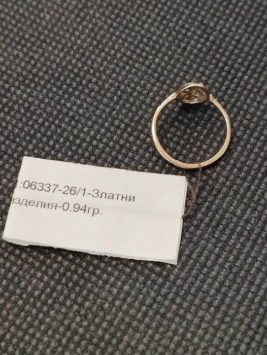 Златен пръстен 0.94гр-14к