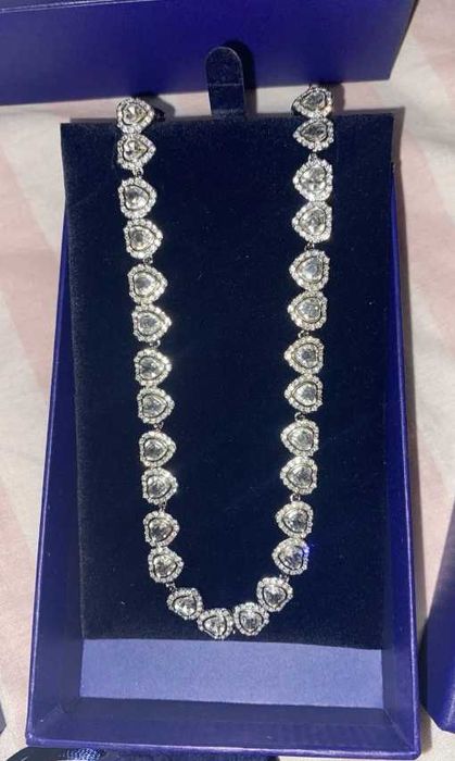 Colier Swarovski Angelic Inimioare Argintii - nou, în cutie