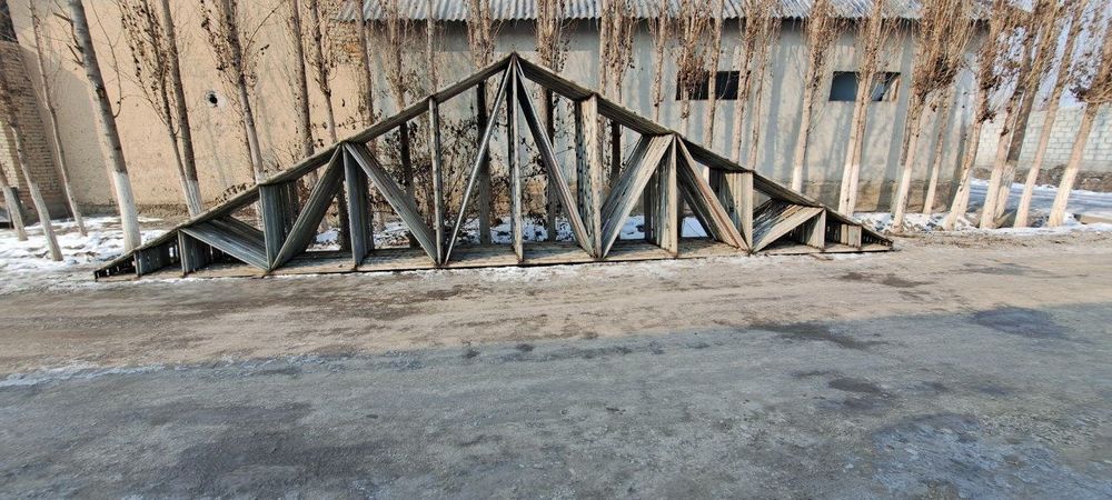 Навес куриш хизмати Узбекистан буйлаб кантинер профил материалидан