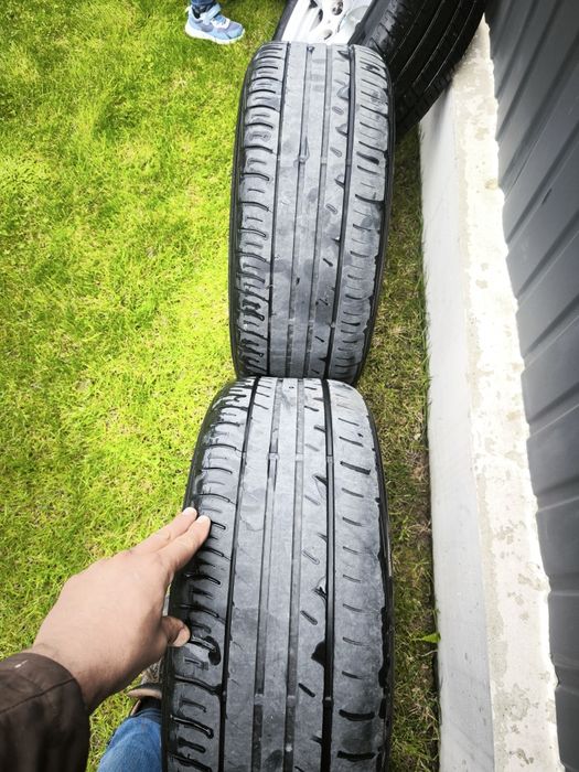 Set jante aliaj BMW 17 e60 e61 e90 cu anvelope pe vara 225 50 17