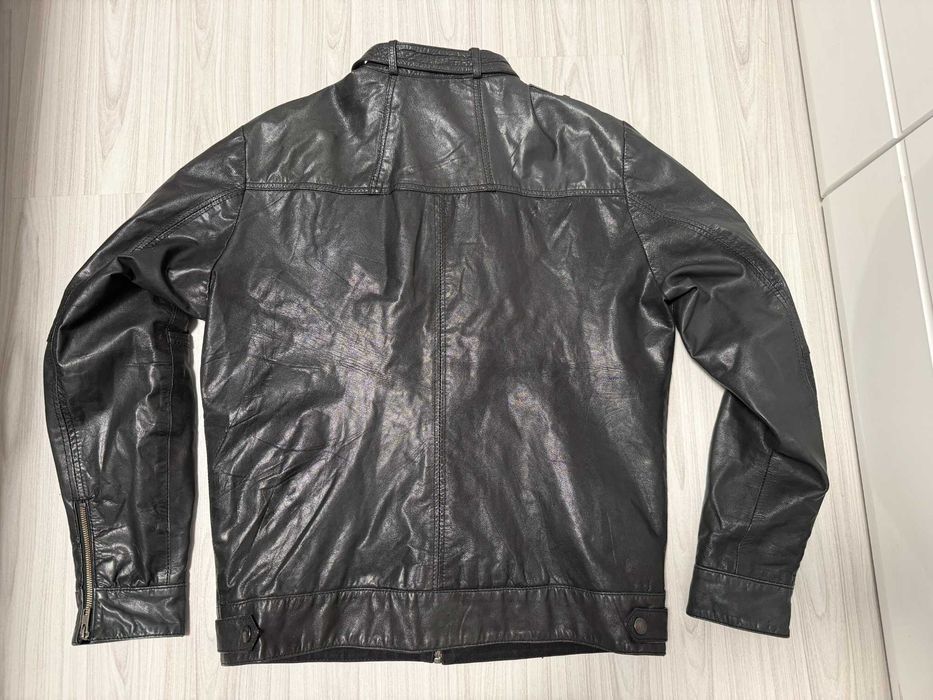 ''Jack & Jones''оригинално мъжко кожено яке Л размер