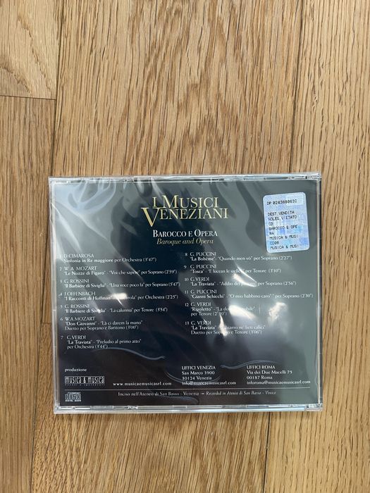 CD Orchestra I Musici Veneziani, Opera Concert “Baroque and Opera”