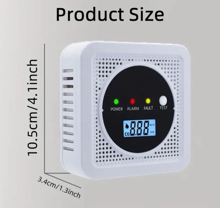 Alarmă de fum și monoxid de carbon