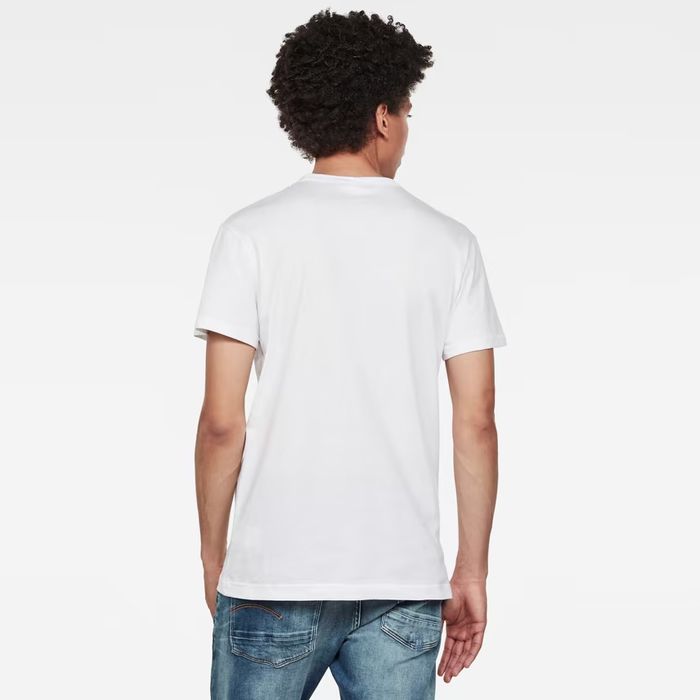 Оригинална тениска G-Star Raw Graphic 19 M , L нова мъжка бяла