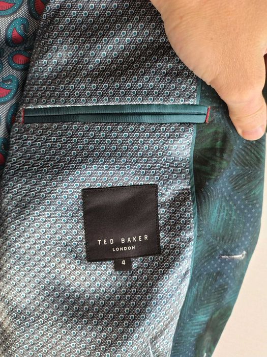 Sacou Slim Fit Ted Baker Blazer Suit Jacket Size 4 or M-L 2 Button