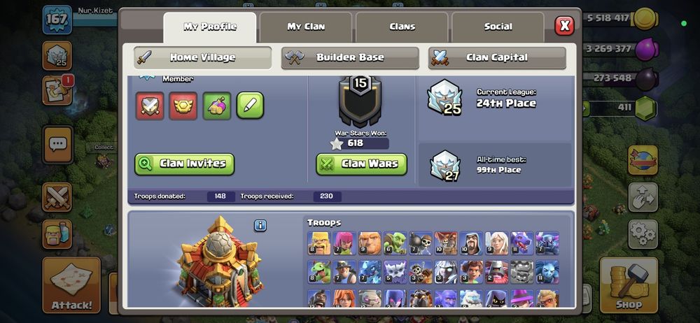 Clash of clans 16 Tx