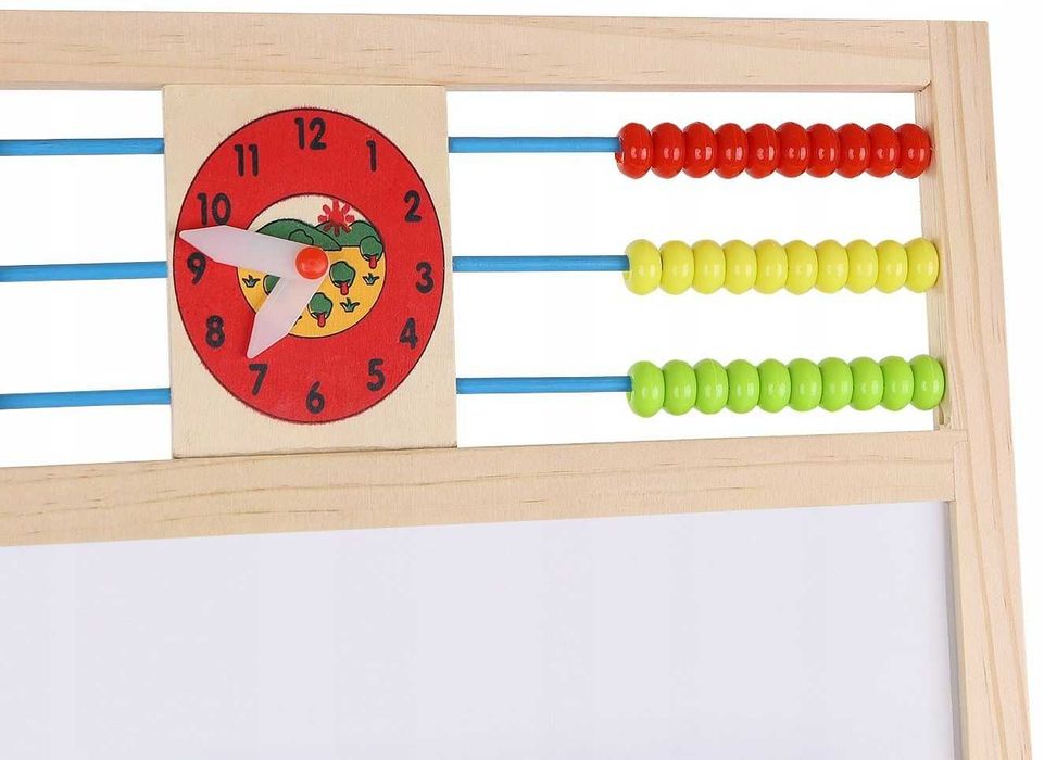 Двустранна дъска за рисуване Kruzzel - Магнитна, със сметало