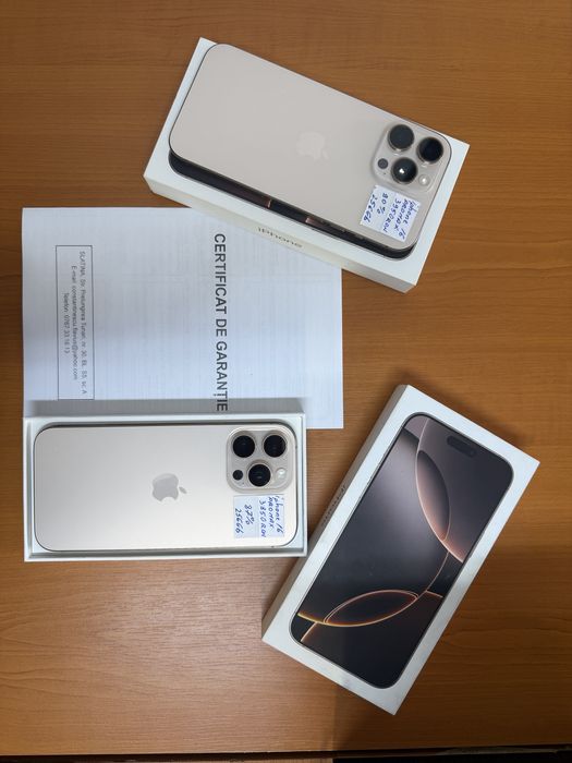 Iphone 16 pro max, 256gb, garantie