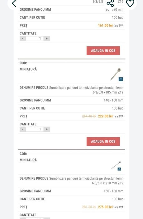 Suruburi fixare Panou Sandwich 600 bucati/120 mm zincate Profi Nou