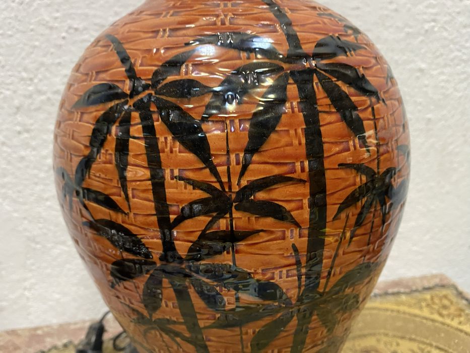 Стара италианска лампа от порцелан